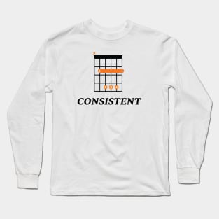 B Consistent B Guitar Chord Tab Light Theme Long Sleeve T-Shirt